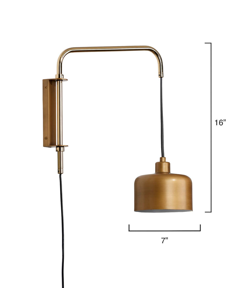 jeno swing arm wall sconce