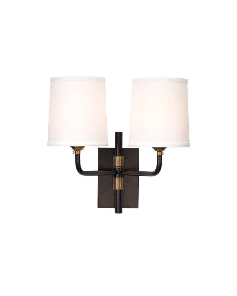 lawton double arm wall sconce