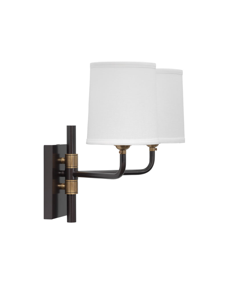 lawton double arm wall sconce