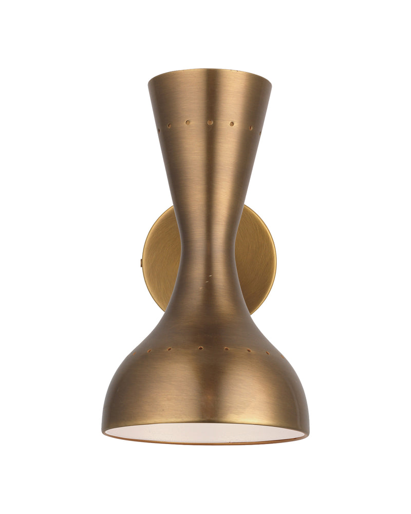 pisa wall sconce antique brass