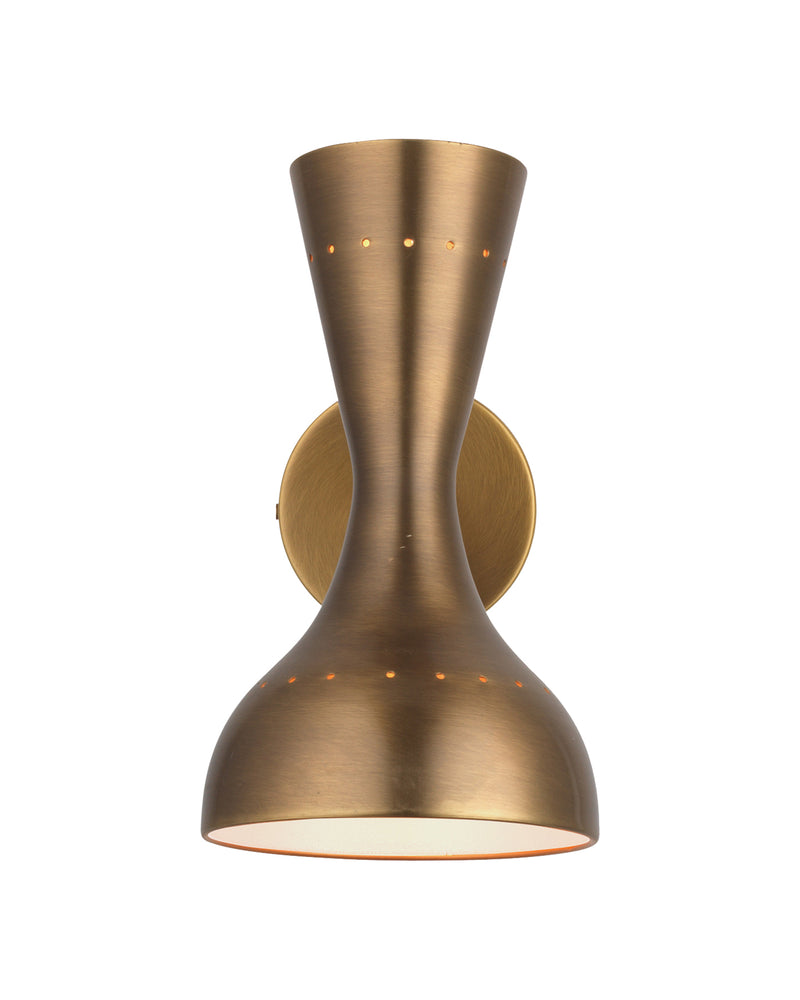 pisa wall sconce antique brass