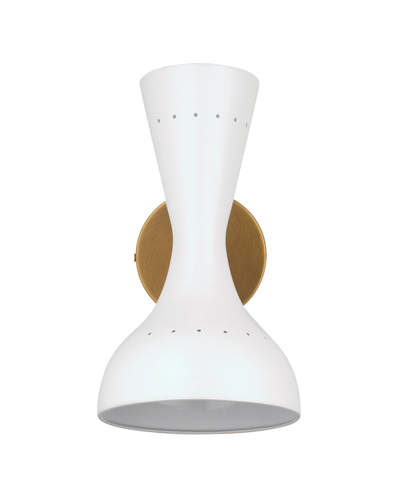 pisa wall sconce white