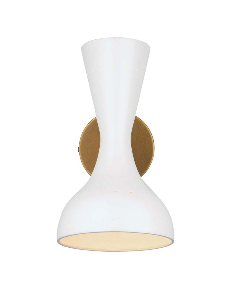 pisa wall sconce white