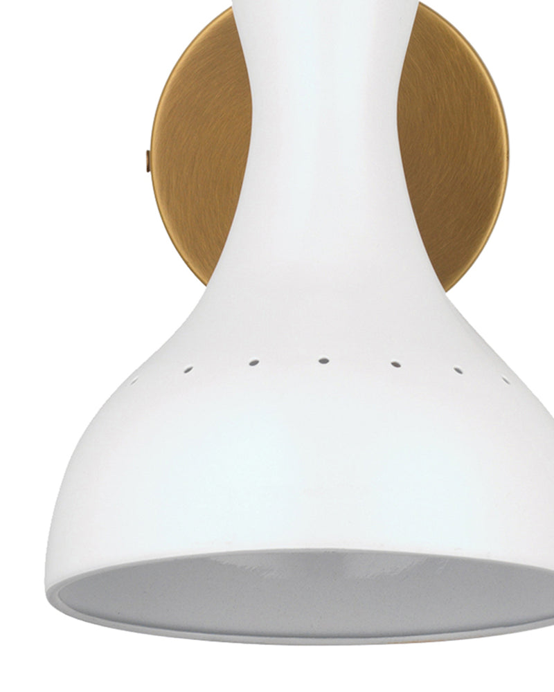 pisa wall sconce white