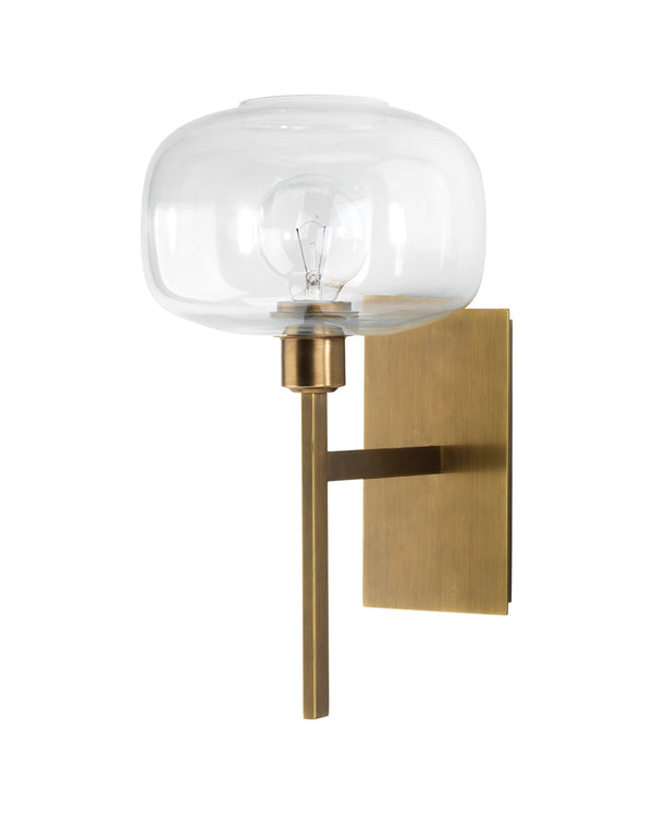 Scando Mod Sconce Antique Brass