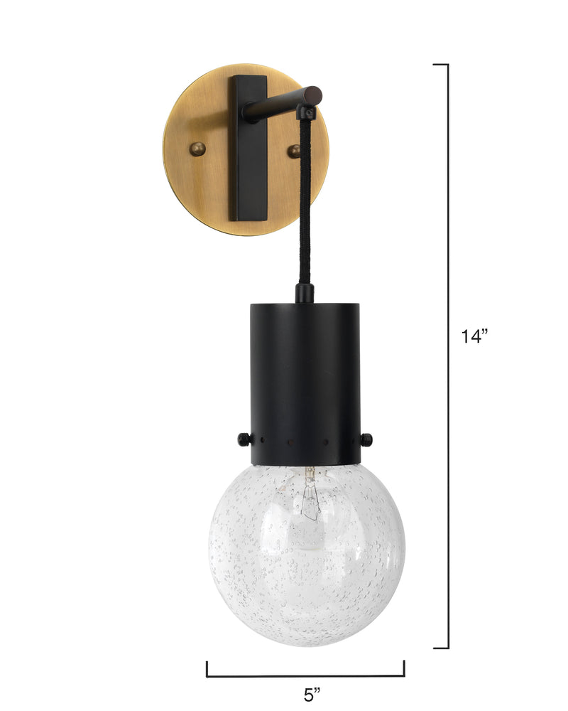 strada sconce - black