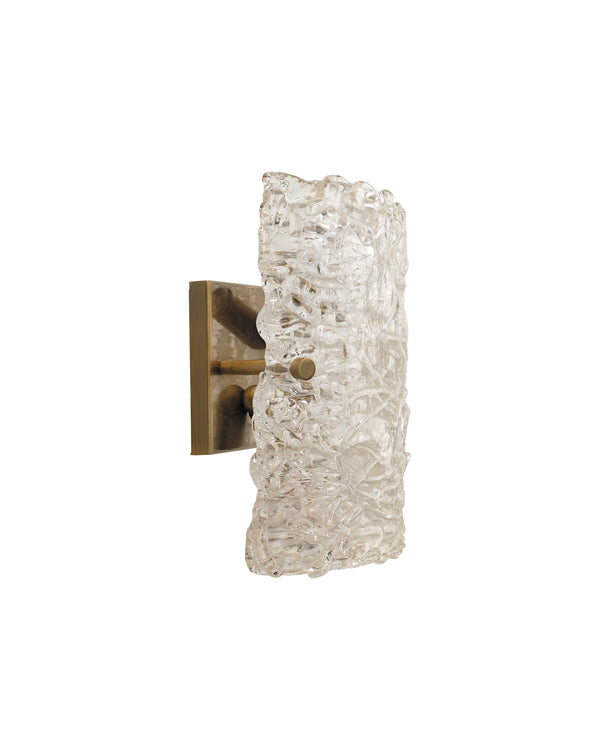 Swan Curved Glass Sconce - Large