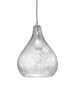large curved pendant - clear