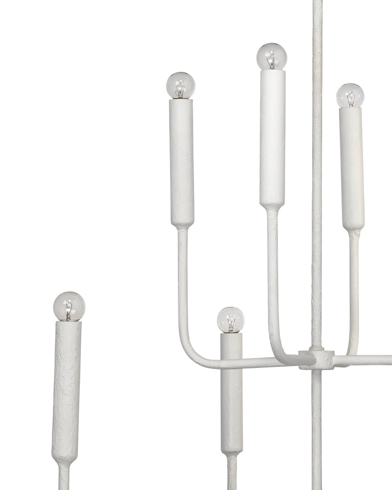 mercer chandelier white