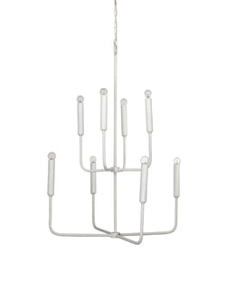 mercer chandelier white