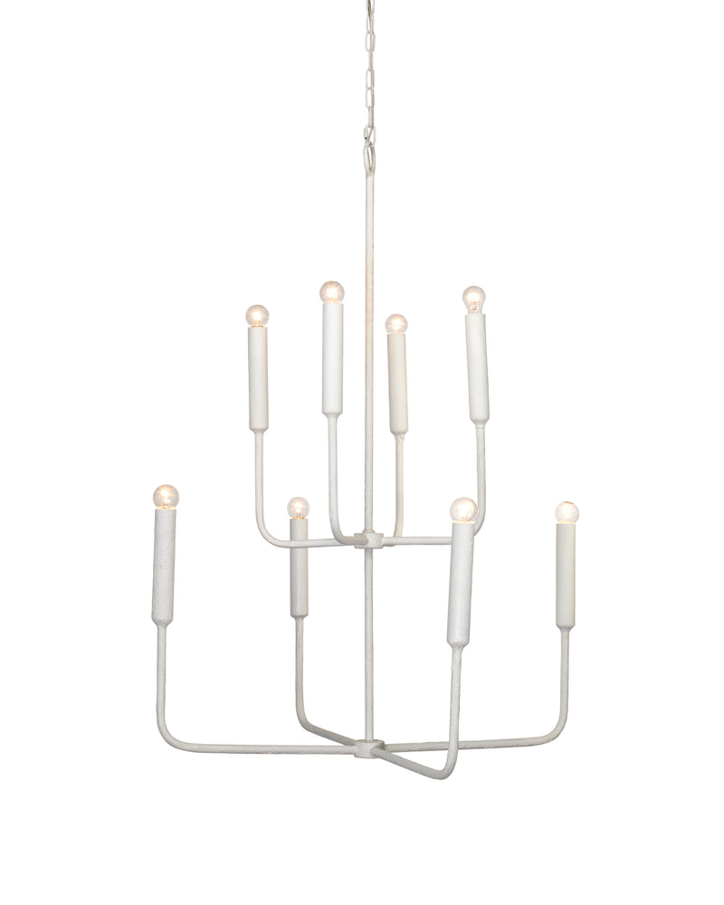 mercer chandelier white