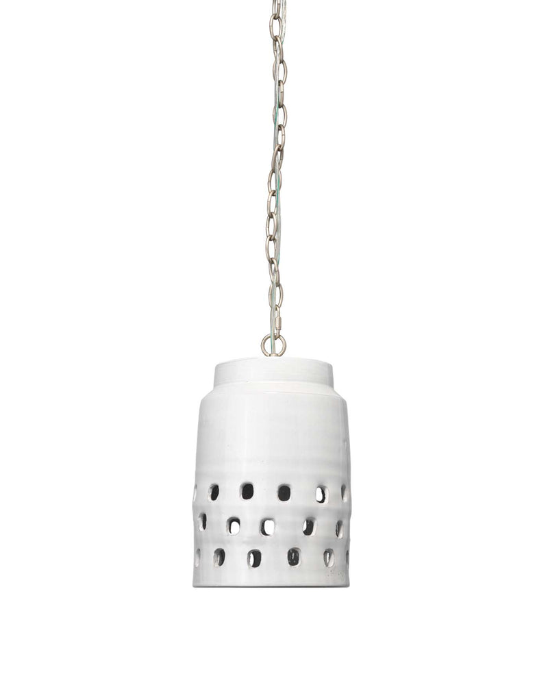 long perforated pendant