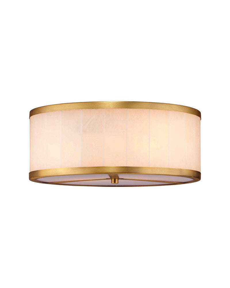 upsala alabaster flush mount ceiling light - large