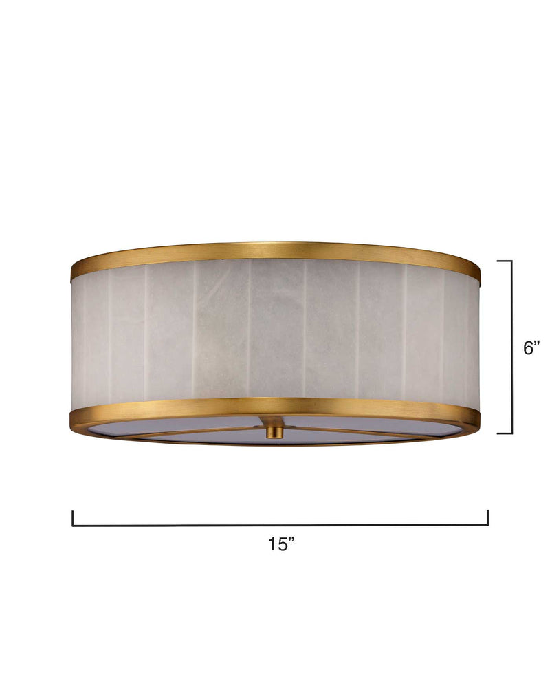 upsala alabaster flush mount ceiling light - large