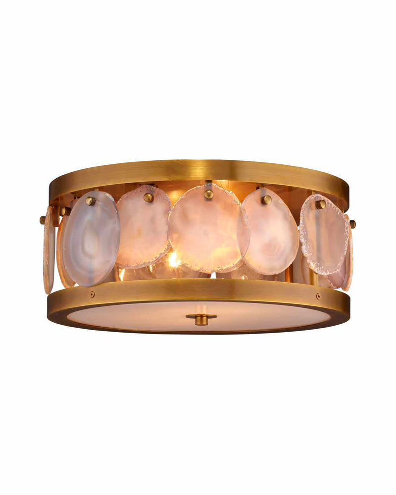 upsala agate flush mount ceiling light - small