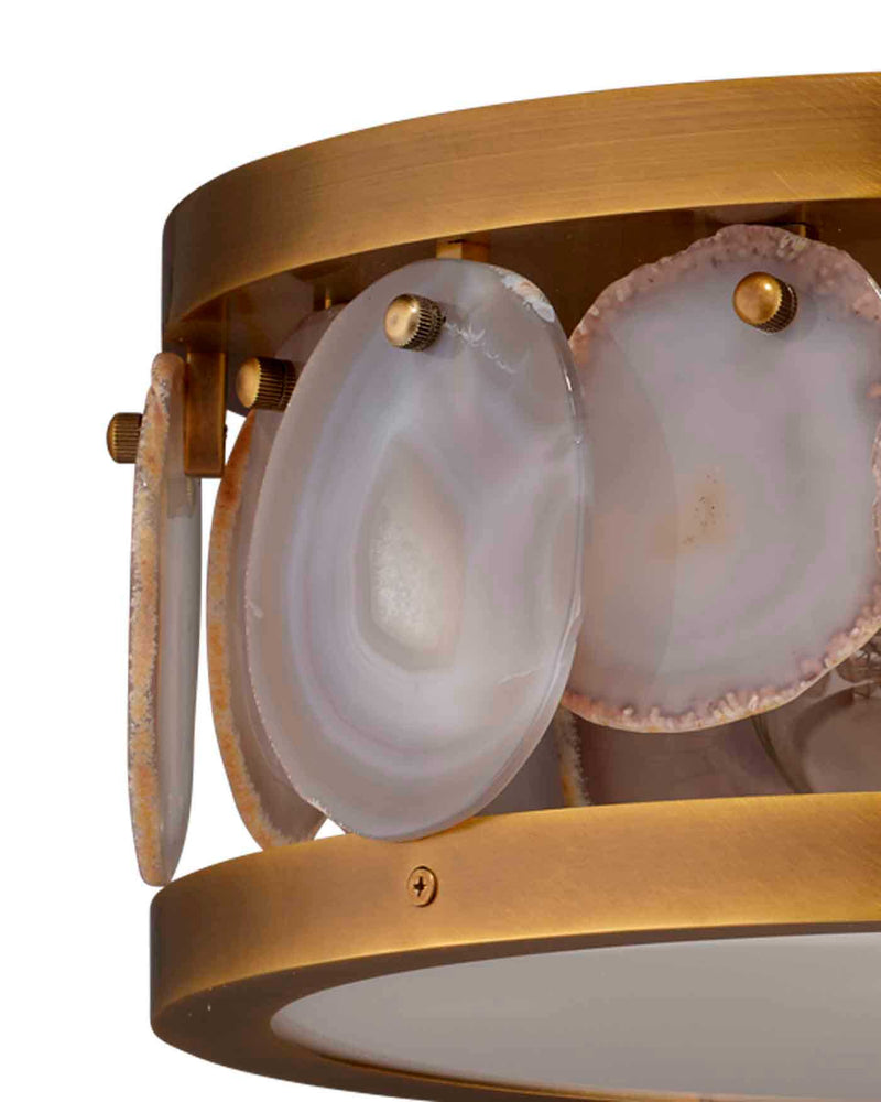 upsala agate flush mount ceiling light - small