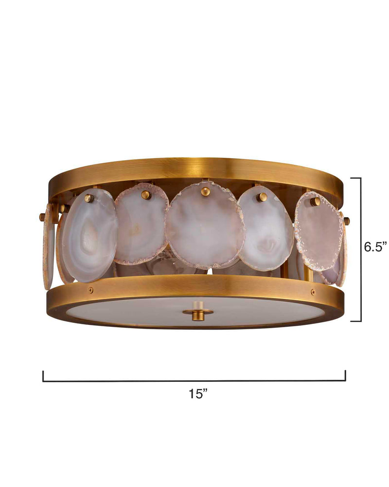 upsala agate flush mount ceiling light - small