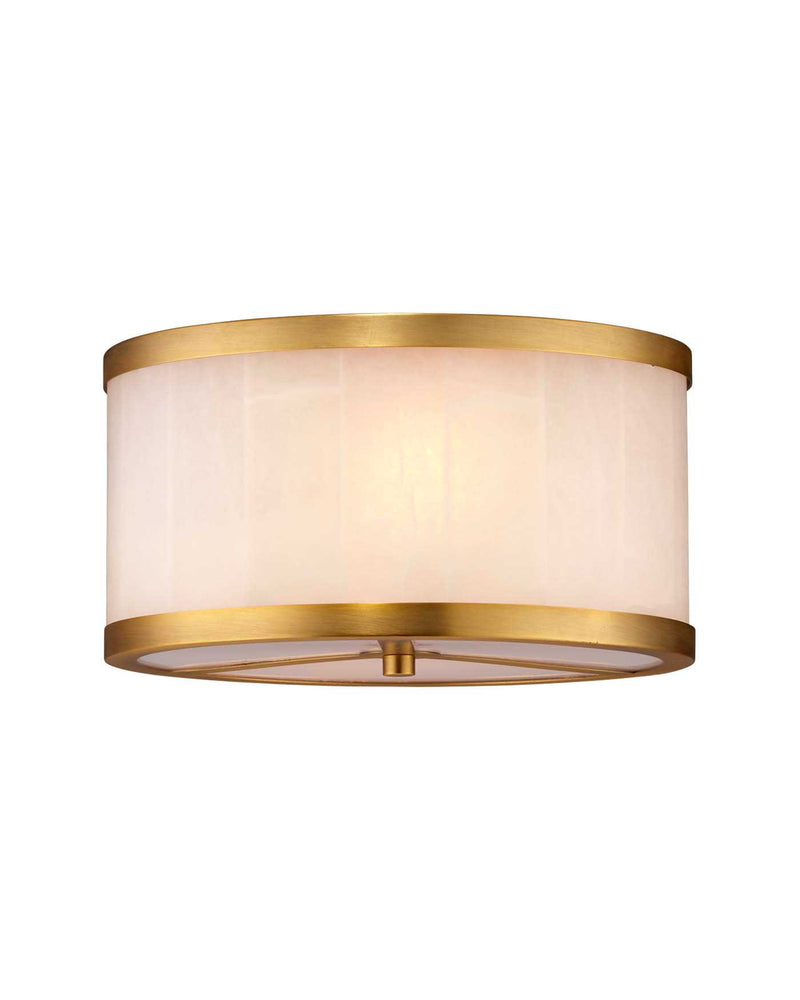 upsala alabaster flush mount ceiling light - small