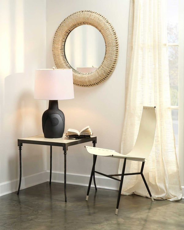 Round Hollis Mirror