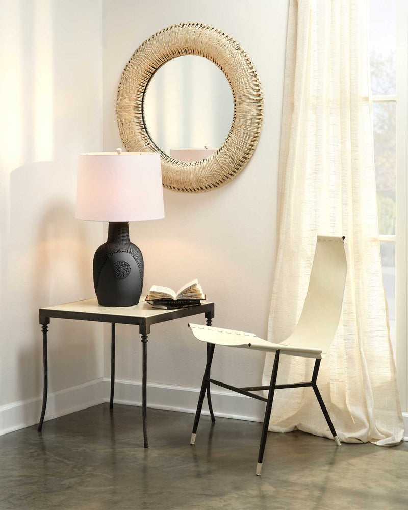 round hollis mirror