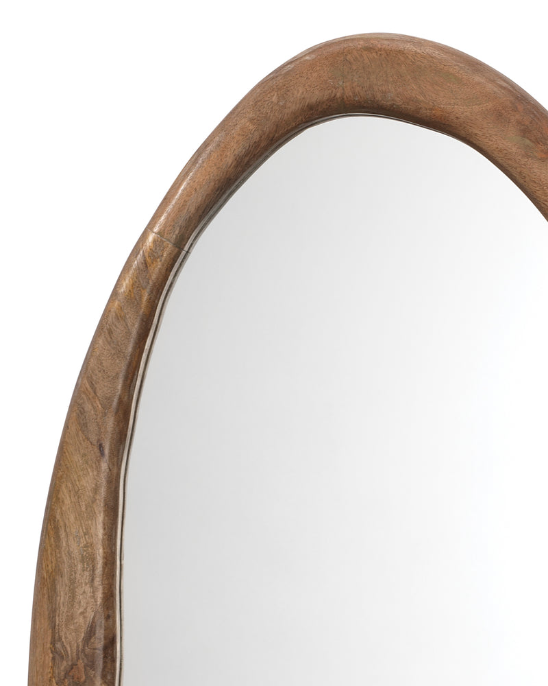 organic oval mirror
