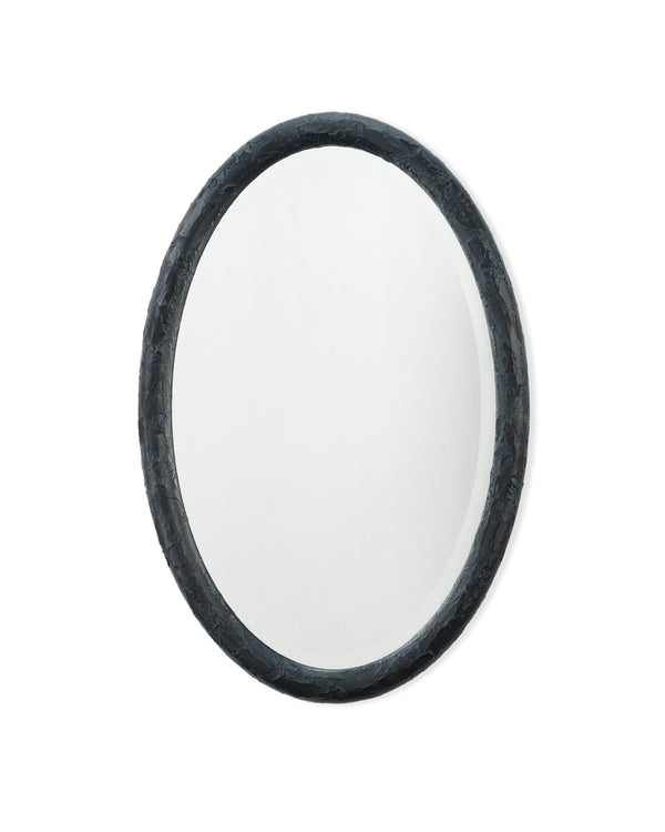 Ovation Oval Mirror - Charcoal