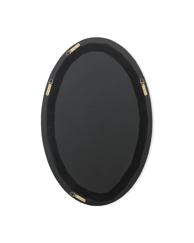 ovation oval mirror - white