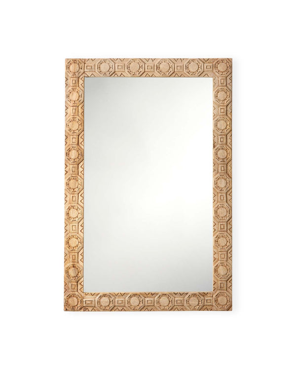 Relief Carved Rectangle Mirror