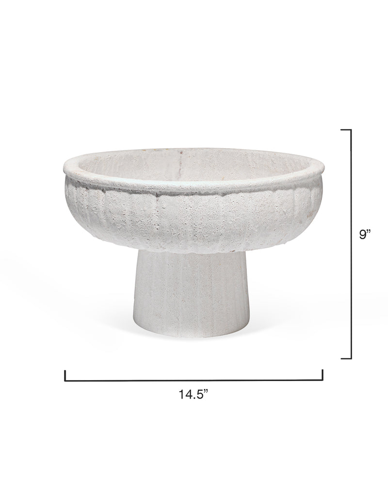 aegean pedestal bowl - large