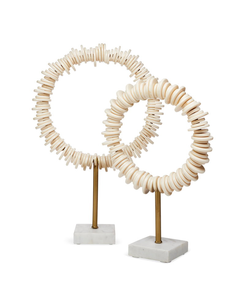 arena ring sculptures (set of two)