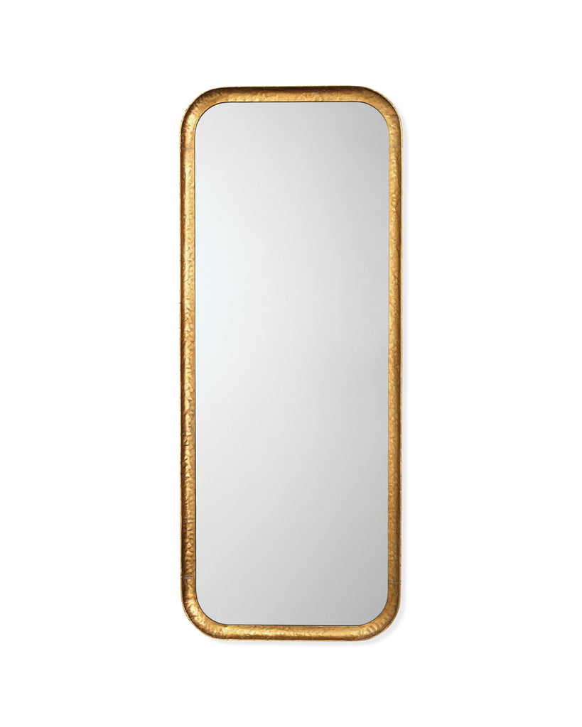 Rectangle Mirror Leaf Gold Capital