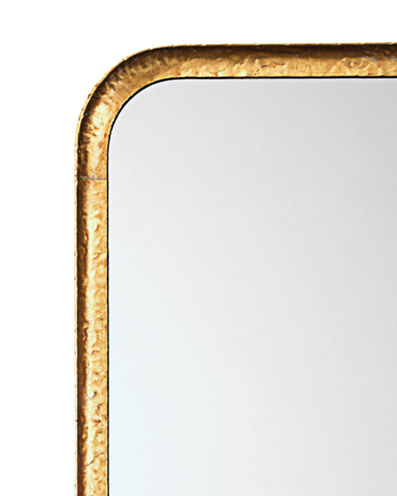 capital rectangle mirror gold leaf