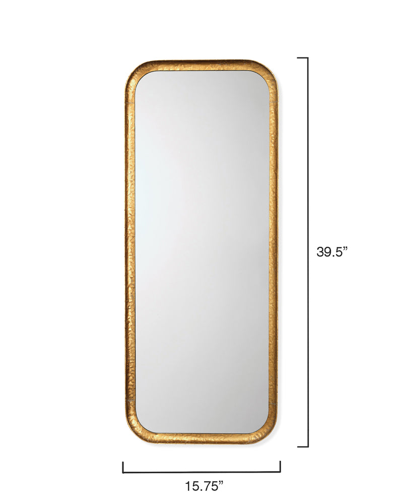 Capital Rectangle Mirror Gold Leaf