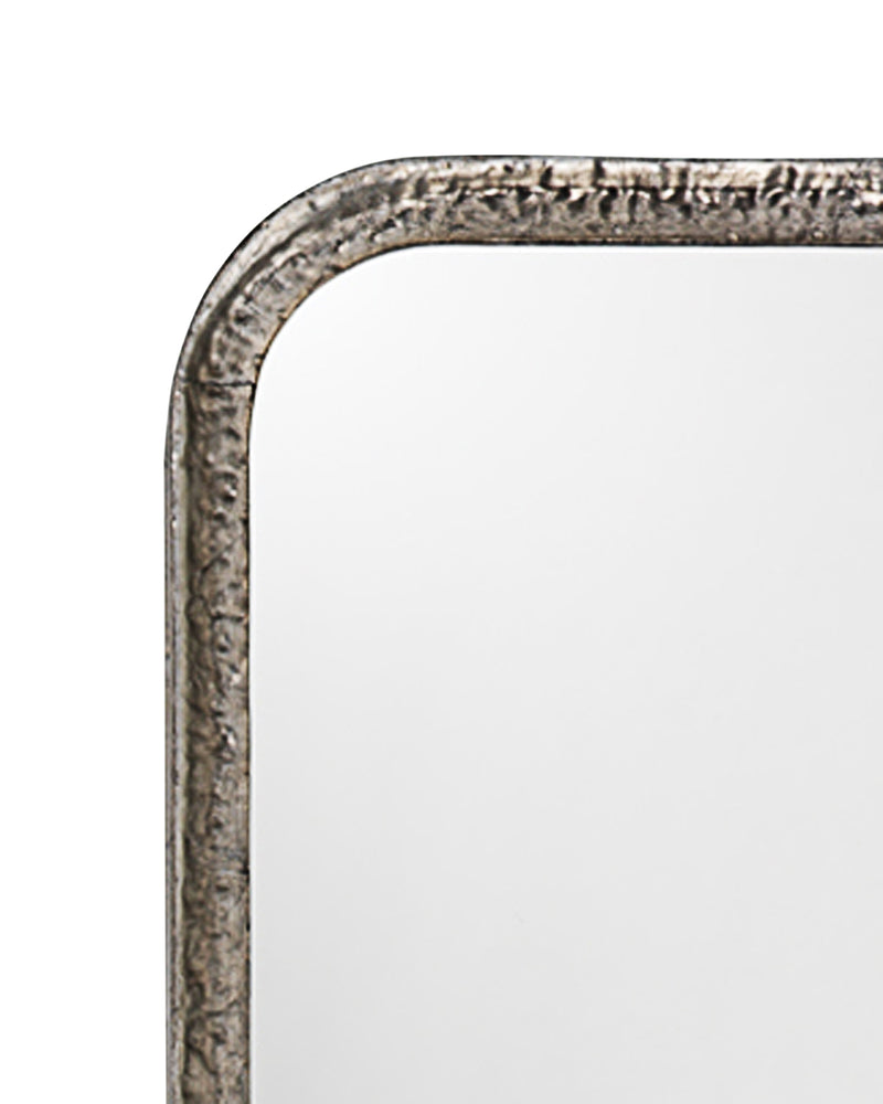 capital rectangle mirror silver leaf