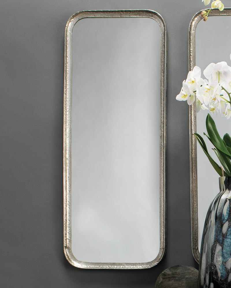 capital rectangle mirror silver leaf