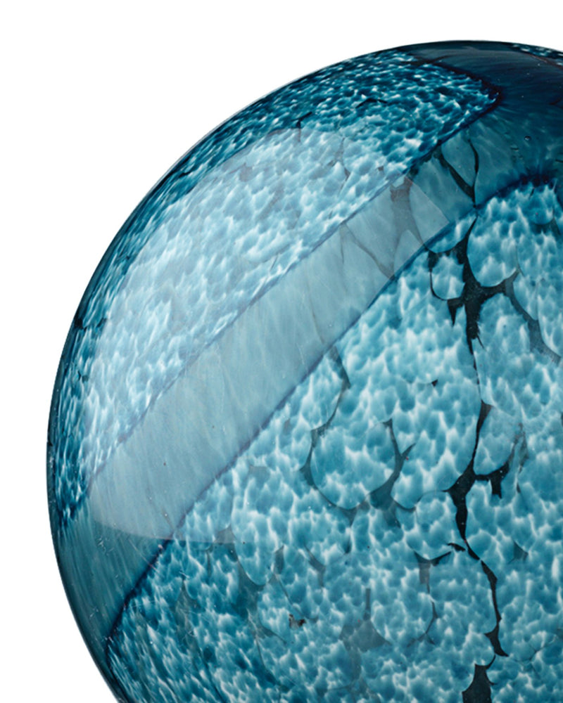 indigo cosmos glass spheres (set of 2)