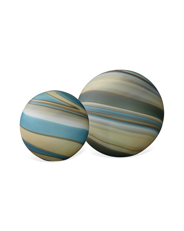 Terrene Cosmos Glass Spheres (set of two)