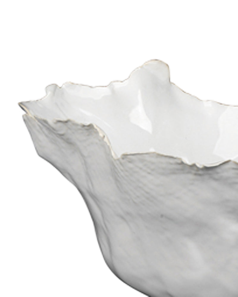 fleur bowls (set of 3) - white