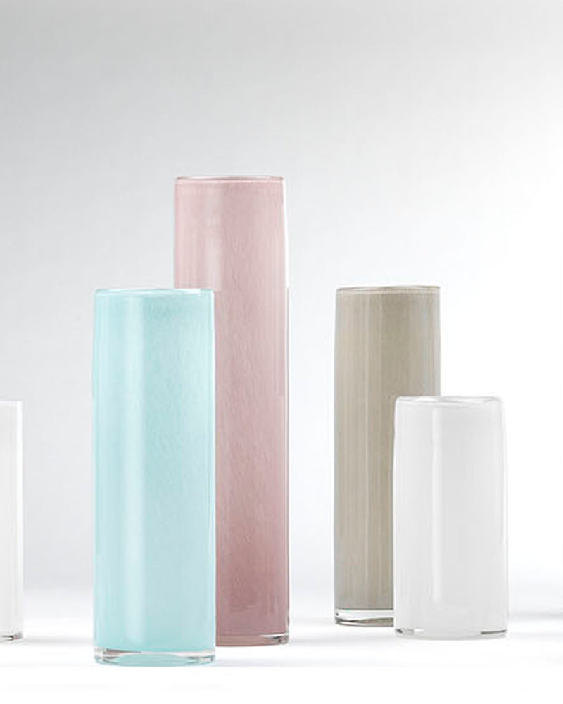 gwendolyn hand blown vases (set of 3) - pink