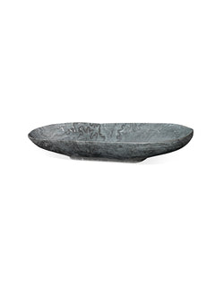 long oval bowl grey marble