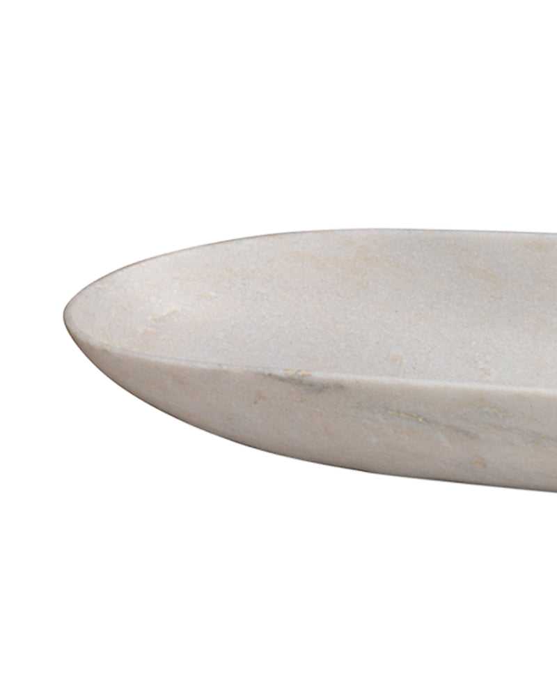 long oval bowl white