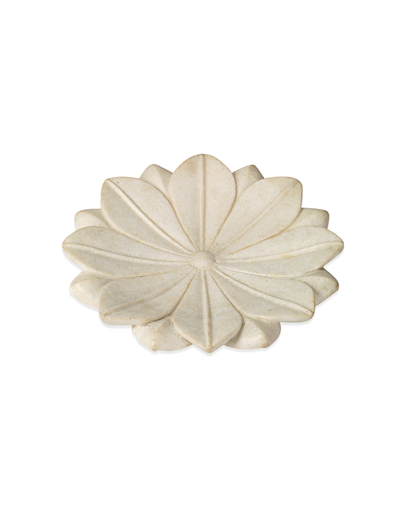 lotus marble plate - large