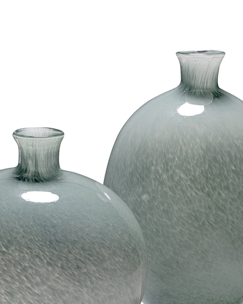 minx vase (set of 2) - grey blue