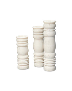 monument candlesticks (set of 3)