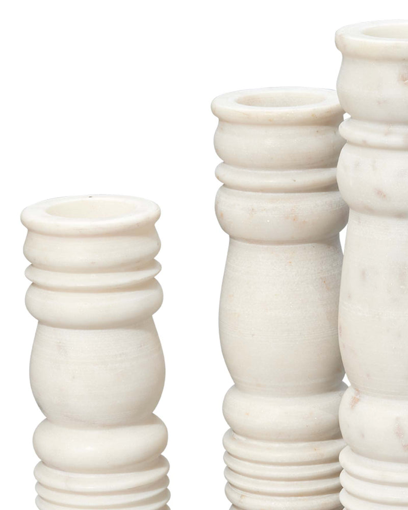 monument candlesticks (set of 3)