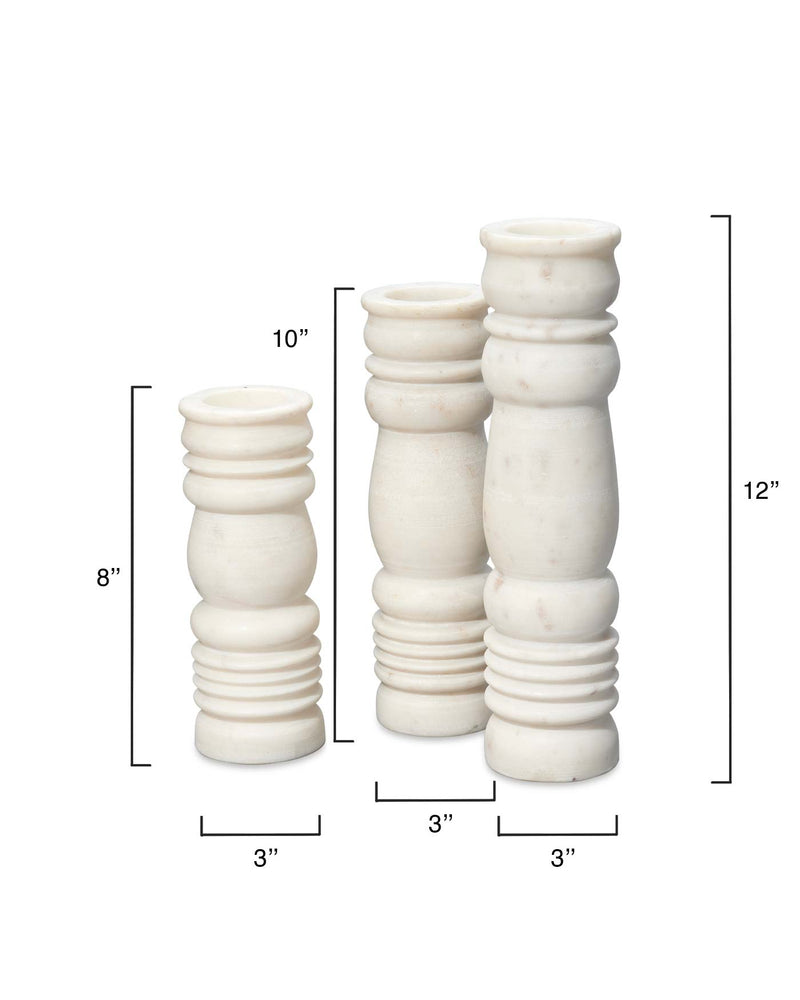 monument candlesticks (set of 3)