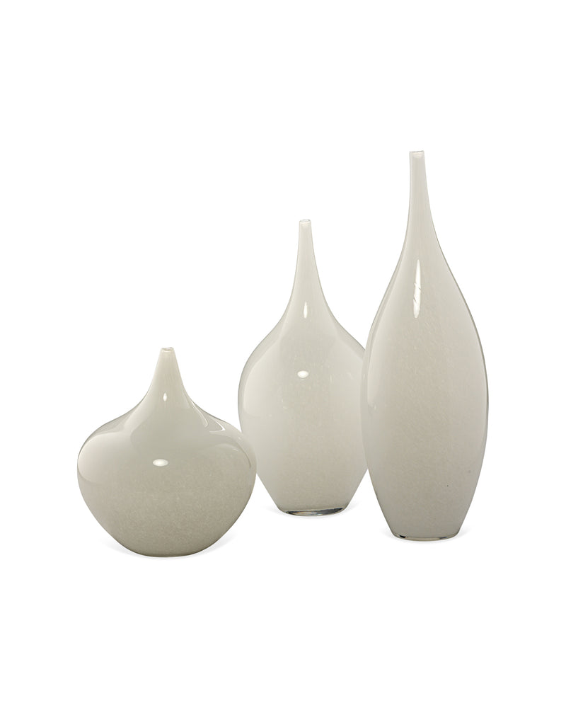 nymph vases (set of three) - white