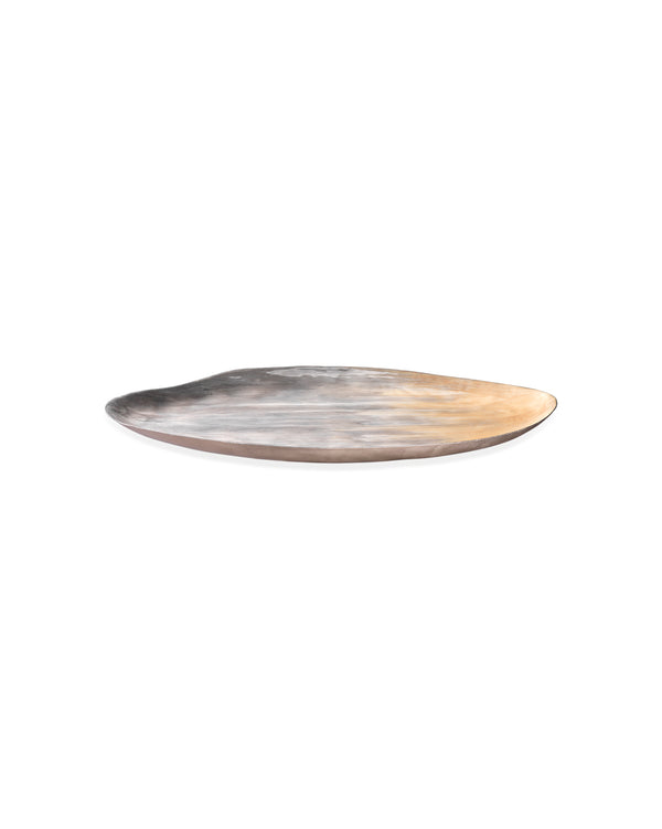 Palette Oval Enameled Tray Grey