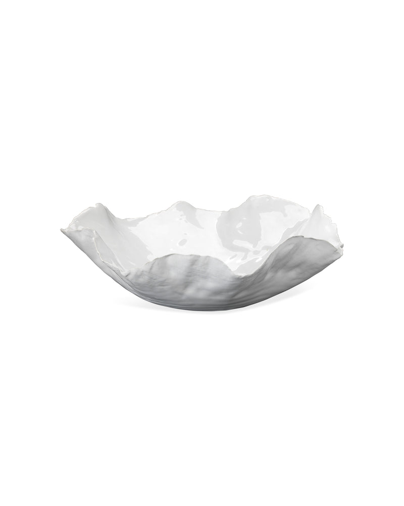 large peony bowl white