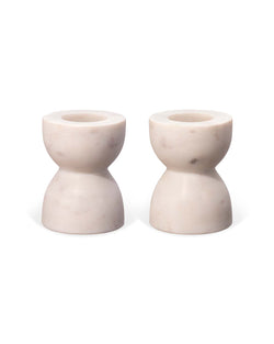 petit marble candlesticks (set of 2)